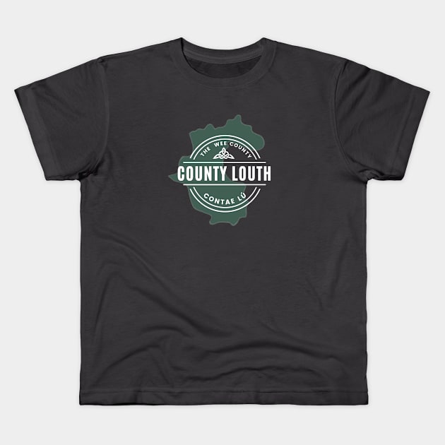 County Louth Map Kids T-Shirt by TrueCelt